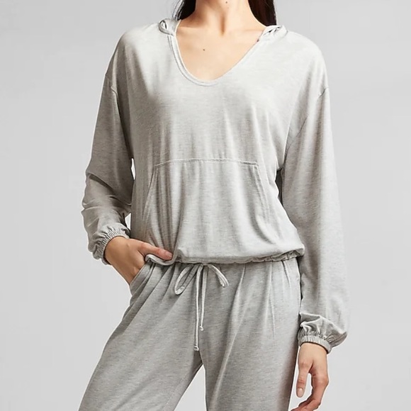 Express Silky Hooded Sweatshirt - Picture 2 of 7